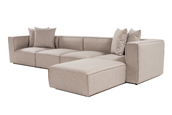 Atelier Del Sofa Sofá Esquinero L1-O1-O1-1R Beige Arena Lino 350cm 190cm